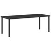 vidaXL Garten Essgruppe mit Kissen 7 pcs Schwarz Poly-Rattan