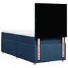 vidaXL Boxspringbett mit Matratze Blau 80x200 cm Stoff