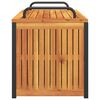 vidaXL Gartenbox 110x45x42/53 cm Massivholz Akazie und Stahl