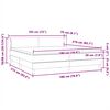 vidaXL Boxspringbett mit Matratzen Dunkelblau 180x210 cm Samt