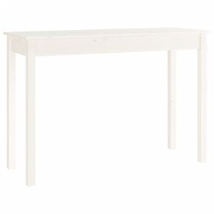 vidaXL Konsolentisch Wei&szlig; 110x40x75 cm Massivholz Kiefer