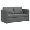 vidaXL Bodensofa mit Schlaffunktion Dunkelgrau 112x174x55 cm Stoff