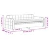 vidaXL Tagesbett mit Matratze Hellgrau 90x190 cm Samt