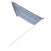 vidaXL Einziehbare Markise 250&times;150 cm Blau und Wei&szlig;