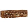 vidaXL TV-Wandschrank 100x32x25 cm Altholz Massivholz