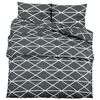 vidaXL Bettw&auml;sche-Set Grau 260x240 cm Baumwolle