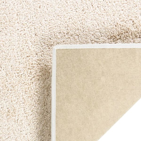 vidaXL Teppich Weich Rutschfest 57x150 cm Beige