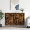 vidaXL Wandschr&auml;nke 2 Stk. R&auml;uchereiche Holzwerkstoff