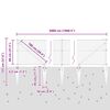 vidaXL Zaunpfosten Silber 50 x 0,8 m (36 mm Maschen) Stahl