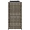 vidaXL Pflanzk&uuml;bel mit 2 T&ouml;pfen 2 Stk. Grau 90x20x40 cm Poly Rattan