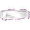 vidaXL Pflanzk&uuml;bel Wei&szlig; 90x60x26,5 cm Massivholz Kiefer