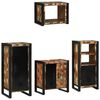 vidaXL Badezimmerm&ouml;bel-Set mit Regal 4 pcs Massives upgecyceltes Holz