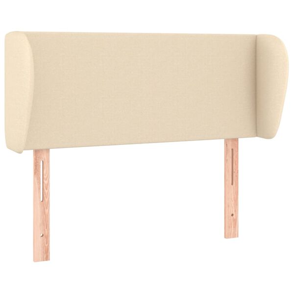 vidaXL Kopfteil mit Ohren Creme 83x23x78/88 cm Stoff