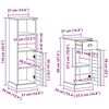 vidaXL Badezimmerm&ouml;bel-Set VIGO 4 pcs Honigbraun Massives Kiefernholz