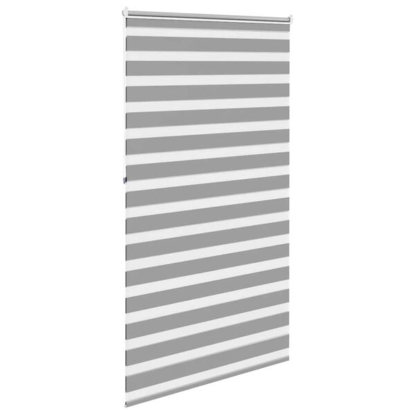 vidaXL Zebra-Rollo 120,9 x 230 cm, Stoffbreite 116,7 cm, grau