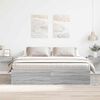 vidaXL Bettgestell Grau Sonoma 180x200 cm