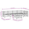 vidaXL 6-tlg. Garten-Lounge-Set Wei&szlig; Massivholz Kiefer