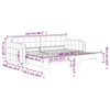 vidaXL Tagesbett Ausziehbar Blau 90x200 cm Samt
