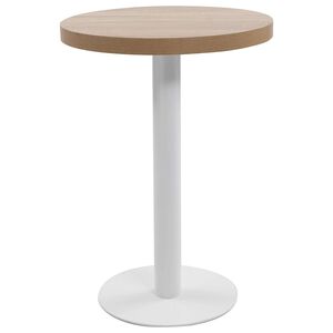 vidaXL Bistrotisch Hellbraun 60 cm MDF