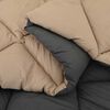 vidaXL Ganzjahresbettdecke Anthrazit und Taupe 220 x 140 cm Mikrofaser