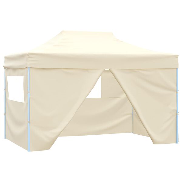 vidaXL Party-Zelt Creme 280 x 410 x 315 cm Oxford-Stoff