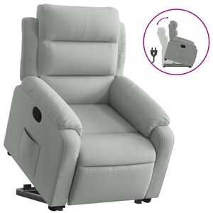 vidaXL Relaxsessel mit Aufstehhilfe Blau Samt
