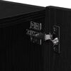 vidaXL TV-Wandschrank Schwarz Eichen-Optik 80 x 35 x 31 cm