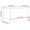 vidaXL Truhe Altholz-Optik 30x50x28 cm Holzwerkstoff