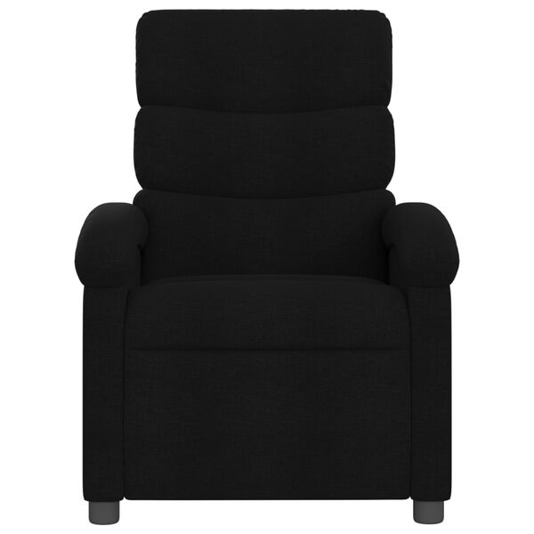vidaXL Massage-Relaxsessel, schwarzer Stoff