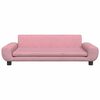 vidaXL Hundebett Rosa 100x54x33 cm Samt