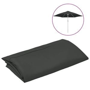 vidaXL Ersatzbezug f&uuml;r Sonnenschirm Anthrazit 300 cm