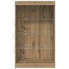vidaXL LED-Sideboard Artisan-Eiche 60,5 x 37 x 100 cm Holzwerkstoff