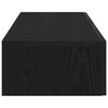 vidaXL Wandregal mit Schubladen Schwarz 100x36x19 cm Holzwerkstoff