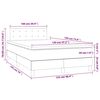 vidaXL Boxspringbett mit Matratze Dunkelgr&uuml;n 120x190 cm Samt