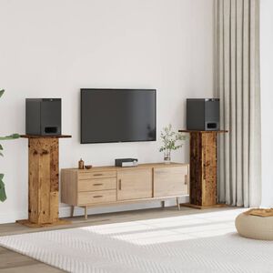 vidaXL Lautsprecherst&auml;nder 2 Stk. Altholz-Optik 30x30x95 cm