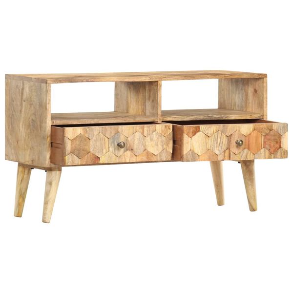 vidaXL TV-Schrank 90 x 30 x 50 cm Massivholz Mango