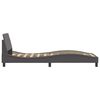 vidaXL Bettgestell "Dover" Grau 90x190 cm Kunstleder