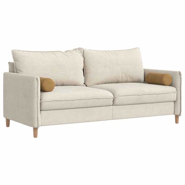 vidaXL Bolsterkissen 2 St&uuml;ck Braun &Oslash; 15 x 40 cm Cordstoff