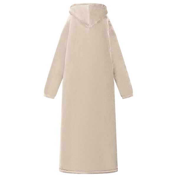 vidaXL Decken-Hoodie Beige L Fleece und Flanell