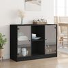 vidaXL Sideboard Schwarz 102x37x75,5 cm Holzwerkstoff