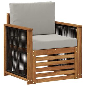 vidaXL Outdoor Mittelsofa Natur