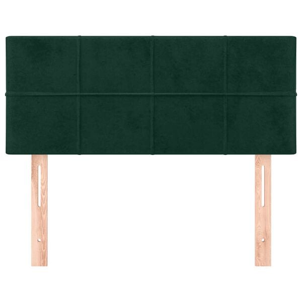 vidaXL Kopfteil Dunkelgr&uuml;n 100x5x78/88 cm Samt