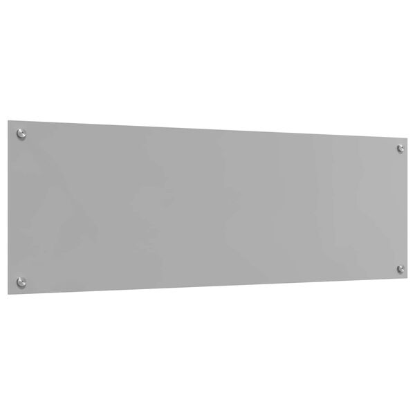 vidaXL K&uuml;chenr&uuml;ckwand Hellgrau 120 x 40 cm Geh&auml;rtetes Glas