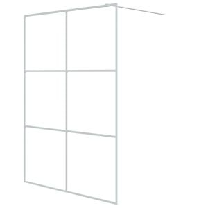 vidaXL Duschwand f&uuml;r Begehbare Dusche Wei&szlig; 140x195 cm ESG-Klarglas
