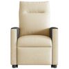 vidaXL Elektrischer Massagesessel mit Aufstehhilfe Creme Stoff