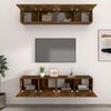 vidaXL TV-Schr&auml;nke 4 Stk. R&auml;uchereiche 80x30x30 cm Holzwerkstoff