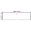vidaXL Balkon-Sichtschutz Steinoptik 700x75 cm PVC
