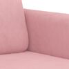 vidaXL 3-tlg. Sofagarnitur Rosa Samt