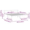 vidaXL Bettrahmen Wachsbraun 200 x 200 cm Massives Kiefernholz