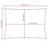 vidaXL Sonnensegel Oxford-Gewebe Rechteckig 2,5x4,5 m Rot